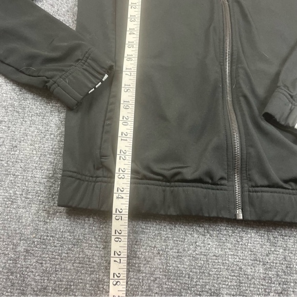 ADIDAS Women’s Black Track jacket warm Up 3 white stripes on sleeve size Medium - Picture 5 of 5